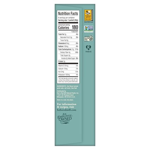 Bob's Red Mill Classic Gluten Free Instant Oatmeal Packets, 6 packets - image 8