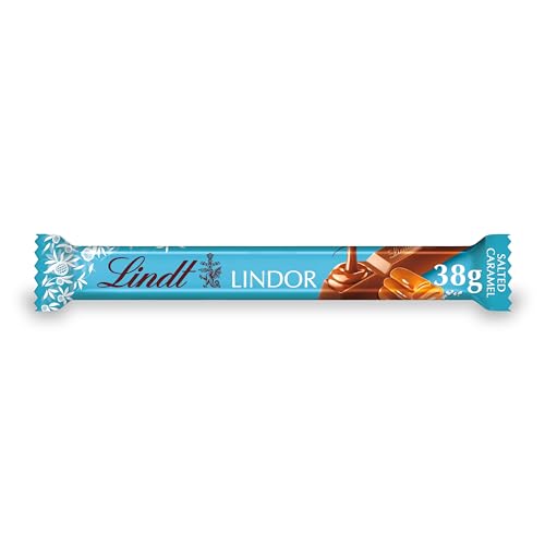 Lindt Lindor Salted Caramel Chocolate Bar 38 g (Pack of 24)