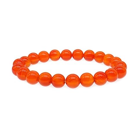 8mm Carnelian Crystal Bracelets Natural Carnelian Gemstone Bracelet for Women Girls Red Carnelian Bracelet Jewelry Gifts, Carnelian, carnelian Cover