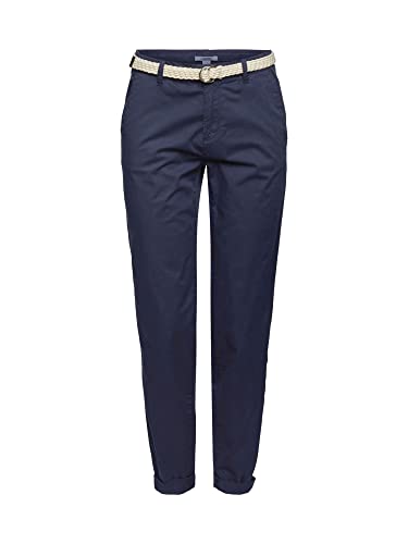 ESPRIT 992EE1B301 Damenhose, 400/Navy, 36W x 32L