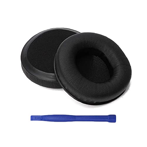 Aiivioll Ersatz Ohrpolster Kompatibel mit JBL SYNCHROS E50BT E50 S500 S700 Kabellos Ohrpolster Headset Ohrpolster Protein PU-Leder-Ohrpolster Reparaturteile(Schwarz) Cover