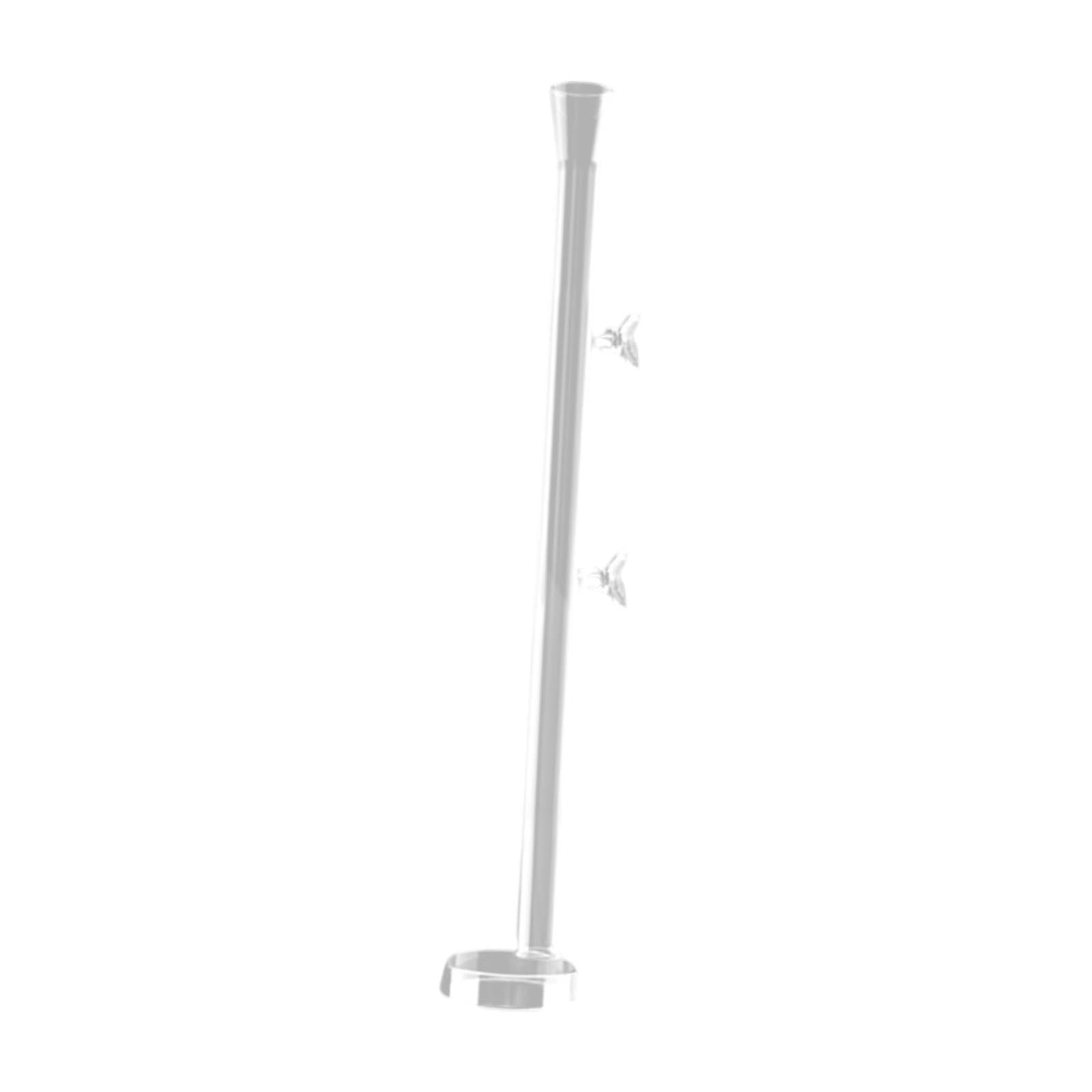 Sharplace Tank Feeding Tube Shrimp Feeder with Round Feeding Tray Multifunction Glass Feeding Tube for Spiders Reptiles Home, 40cm