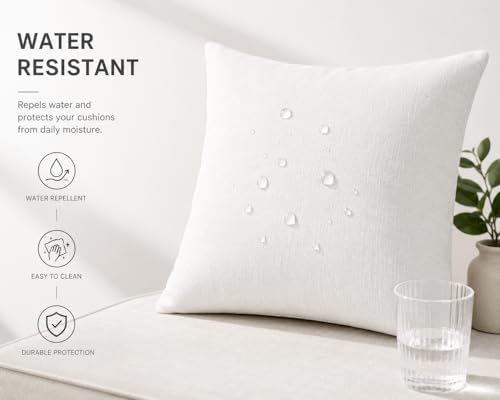 Housse coussin extérieur imperméable avec fermeture éclair lot de 2 - 8