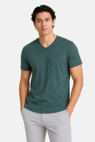 Image of U.S. Polo Assn. Men's Solid V‑Neck T-Shirt