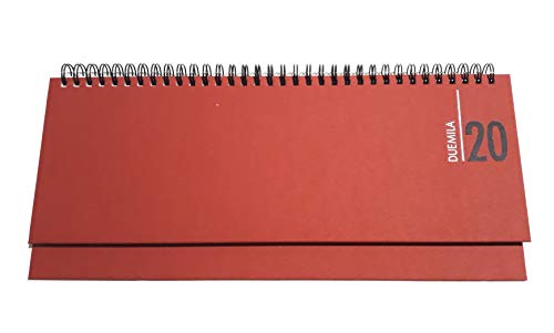 Télécharger Calendrier de bureau 2020 semainier de table 30 x 13 cm bleu noir rouge choix de couleur + stylo à Francais PDF