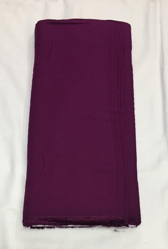 Image of BKRKJ Women's Rayon Cotton Unstitched Fabric by Meter for Sewing Suit Salwar Chudidar Patiyala Kurti Shirt Kameez Blouse Kurta Pyjama (Dark Wine, 1 Meter)