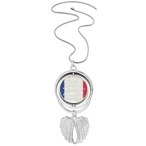 Collier drapeau France ailes d'ange, cadeau idéal souvenir français