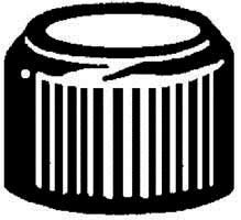 Wilmad-LabGlass LG-4341-110 Black Phenolic Open Top Screw Cap, 24-400 Thread Size