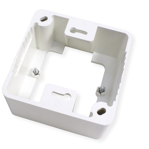 METZ CONNECT Keystone Anschlussdose AP 2 Port unbestückt reinweiß