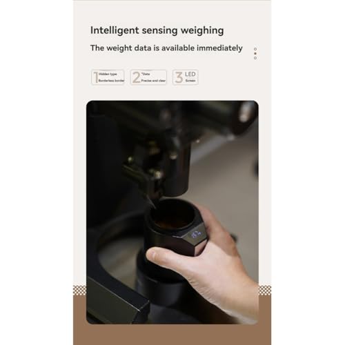 Báscula digital de precisión para espresso que mide café molido con vaso y base de 58 mm 3