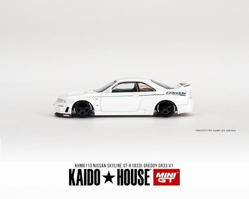 True Scale Miniatures Model Car Compatible with Nissan Skyline GT-R (R33) DAI33 V1 Limited Edition 1/64 Diecast Model Car Kaido House KHMG113