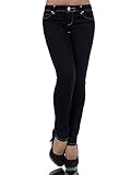 Zustand: NEU Diva-JeansG817 Damen Jeans Hose Hüfthose Damenjeans Hüftjeans Röhrenjeans Röhrenhose Röhre, Schwarz, 38