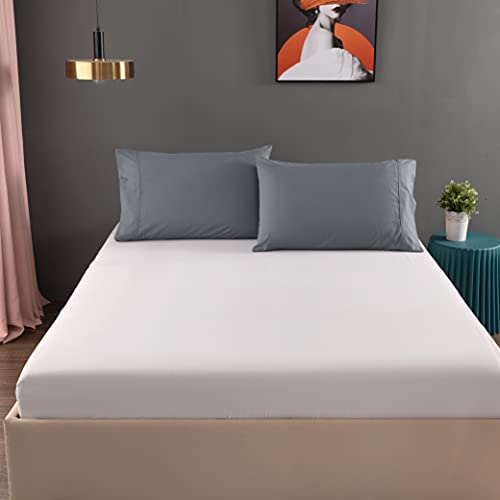 Goleto 100% Brushed Microfiber Pillowcases Set Of 4, Super Soft And Cozy, Wrinkle, Fade, Stain Resistant With Envelope Closure Pillow Cases, (Standard 20X26, Gray) #TOP5