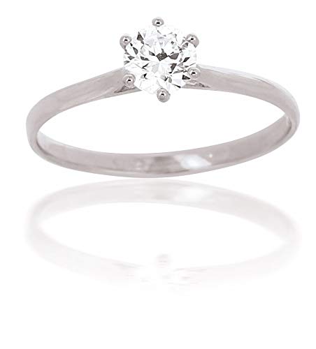 AvenueDuBijou - Solitaire Or Jaune et Zirconium 18 Carats