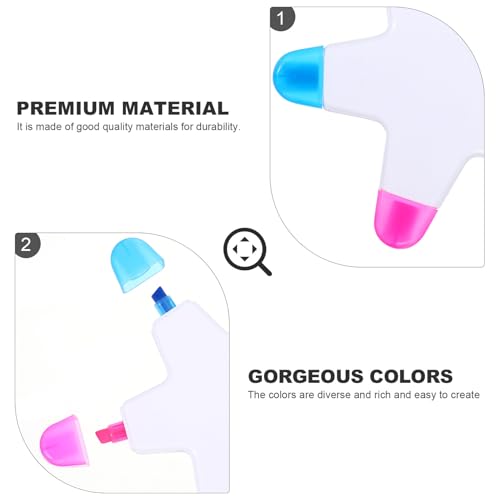 Surligneur étoile lot de stylos fluorescents pour notes de bureau - 6