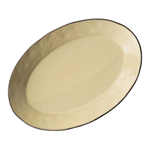 光洋陶器 KOYO カフェ 食器 楕円 大きい オーバル プレート 皿 29cm プラター ホテルレストラン 仕様 電子レンジ 食洗機対応 ラフェルム シナモン ベージュ クリーム色 日本製 13522047
