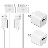 2 Pack 30-Pin to USB-C Cable for iPhone 4 | 2 Pack 5W USB Charger Adapter| Apple MFi Certified | 3.3 Feet 30 Pin USB Charging Cable Cord for iPhone 4/4S/3G/3GS, iPad 1/2/3, iPod Classic/Touch/Nano
