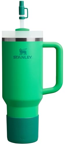 Image of Stanley Quencher Boot and Straw Cover Cap | Anti-Slip Silicone Protector for 40 oz Tumbler with Handle | Accessory Set for Stainless Steel Drinking Cup | BPA-Free | Alpine