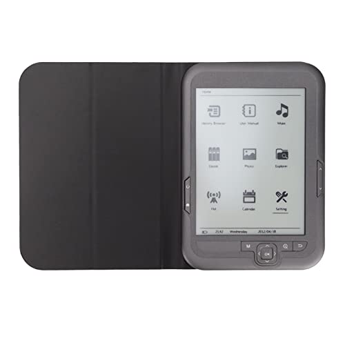 Lector de Libros Electrónicos, 6 Pulgadas 800 X 600 Pantalla de Tinta de Alta Definición Protección Ocular Lector Electrónico, con Estuche Protector, Batería de 2500 MAh, Compatible con Reproducción