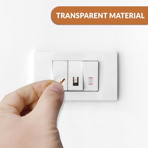 Image of Trueflair Stickers for Switch Board for Home Wall Switches, Contain All Common Switch Stickers (Transparent Colorful 2)