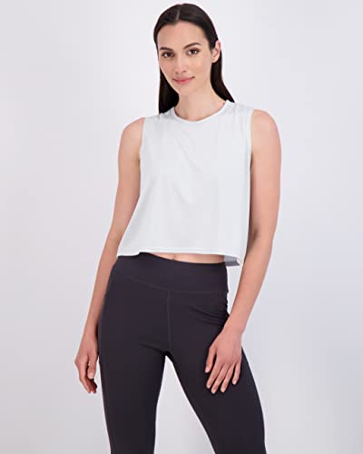 Real Essentials 5 Pack: Women's Dry Fit Crop Summer Tank Top - Gym Yoga Workout Sports Tee (Available in Plus Size)2
