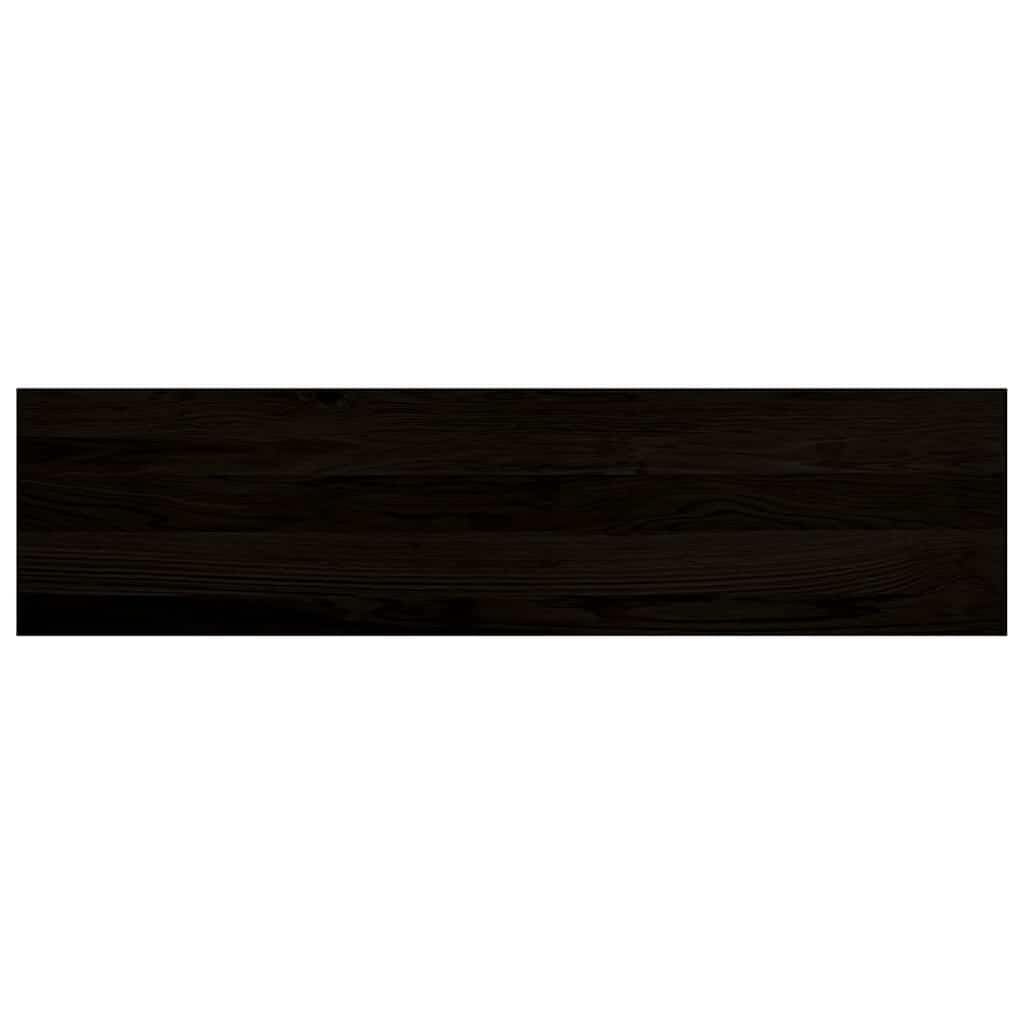 Générique 2-częściowe stopnie schodowe z litego dębu ciemnobrązowego 100 x 30 x 2 cm, solidne drewniane stopnie na schody i parapet
