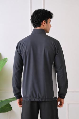 Image of FITINC Men's Sports Jacket | Regular Fit | Full Zip | Zipper Pockets | Jacket for Gym, Running, Cycling & Travel