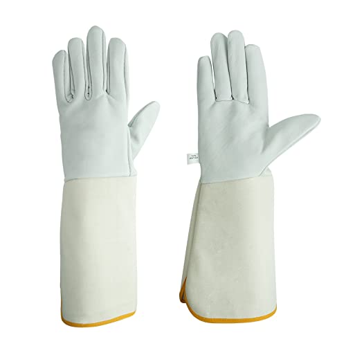 Luwint Leather Long Garden Gloves
