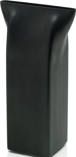 Alessi Stainless Steel Pinch Vase, Black