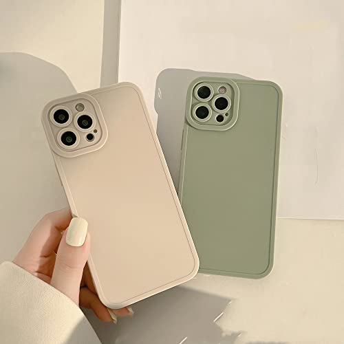 Coque silicone iPhone 14 Plus et Pro Max retro mat senior pure couleur