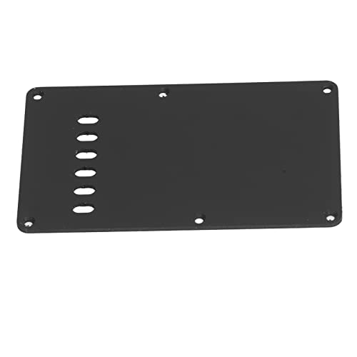 KIMISS Placa de Cubierta Trasera de Guitarra Eléctrica, Reemplazo de Golpeador de 6 Agujeros para Guitarra Eléctrica Guardabarros, Diseño de PVC Duradero, 2 uds. (BLACK)