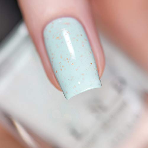 Image of ILNP Pinkies Up - Robin Egg Blue Speckled Nail Polish