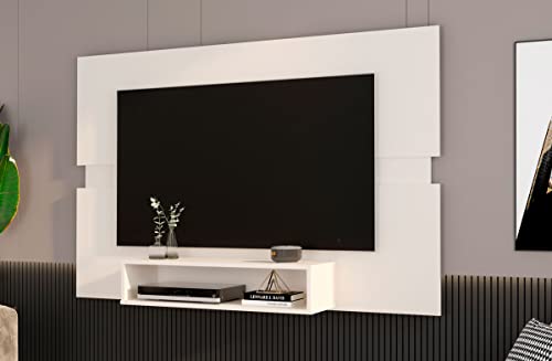 Painel P/Tv Ate 50 Polegadas Sala Mark Cor: Off White C/Freijó