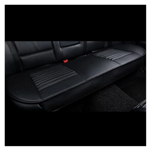 Housses sièges auto arrière avec coussin de protection imperméable en cuir noir universel
