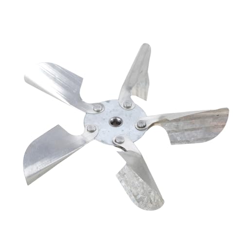 Motor Fan Leaf 12 /15cm Diameter Round Shape Bore Black Engineering Iron with 5 Vanes Fan Leaf