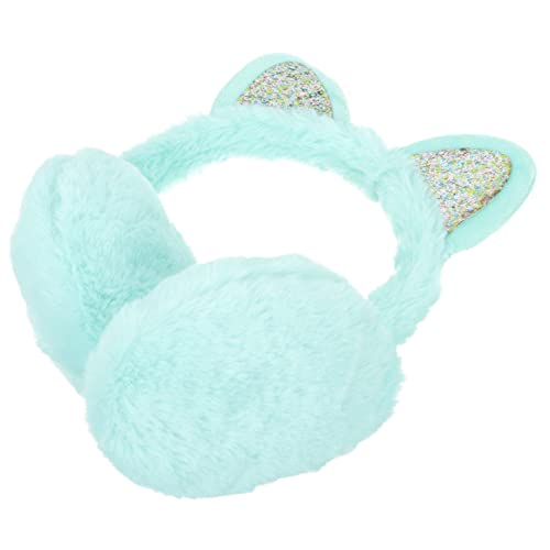 Orejeras de gato para mujer en felpa suave diadema ajustable de invierno