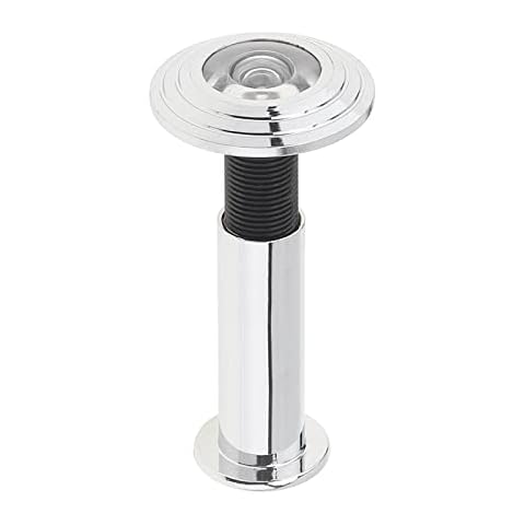 200 Degrees Wide Angle HD Glass Privacy Cover Adjustable Door Viewers for Security Doors (Silver) Cover