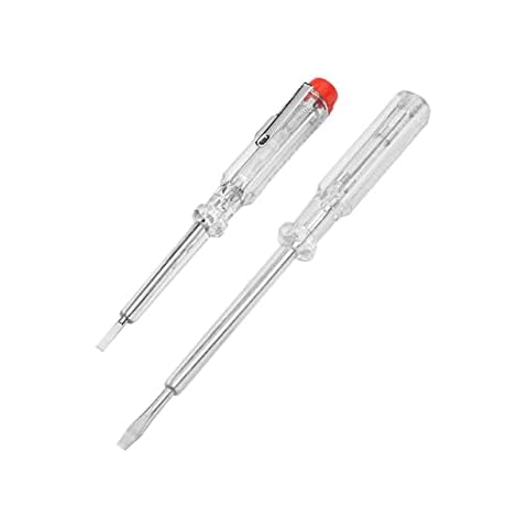 ebuyerfix wokin 2 Pcs Electrical Mains Voltage Tester Pen Electrical Test Screwdriver Cover