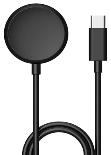 Charger for Galaxy Watch 5 Pro, USB C Watch Charger Cable Compatible with Samsung Galaxy Watch 6 Classic/6/5 Pro/5/4 Classic/4/3/Active 2 - Black, 3.3 FT