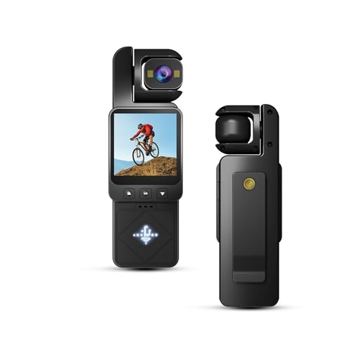 BETTERMO Bodycam Körperkamera 1080P Full HD Mini Tragbare Actionkamera Videokameras mit 360° Drehbarer Linse, Bewegungsstabilisierung, Pocket Vlog Kamera Für Vlogging, Sport, Outdoor BETTERMO Bodycam Körperkamera 1080P Full HD Mini Tragbare Actionkamera Videokameras mit 360° Drehbarer Linse, Bewegungsstabilisierung, Pocket Vlog Kamera Für Vlogging, Sport, Outdoor