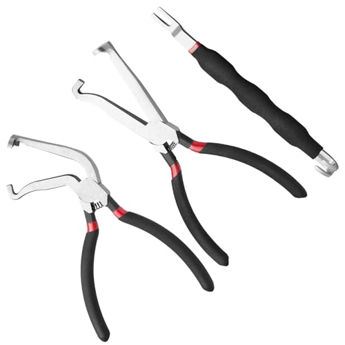 Puretalon Electrical Disconnect Pliers with Spring-Loaded for Cars 37960, 37980, Electrical Connector Separator 13120, Fuel Line Petrol Clip Pipe Pliers 8