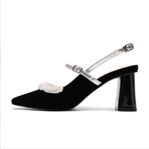 Sandales noires velours doré talons hauts et gros finies les douleurs