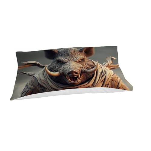 Housse de couette single animaux imprimé 3D fermeture éclair microfibre 135x200