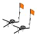 XINNIKESI Fishing Equipment Gears Tip Up Strikes Indicators Ice Rod Accessory Marker Flags with Poles Flags Round