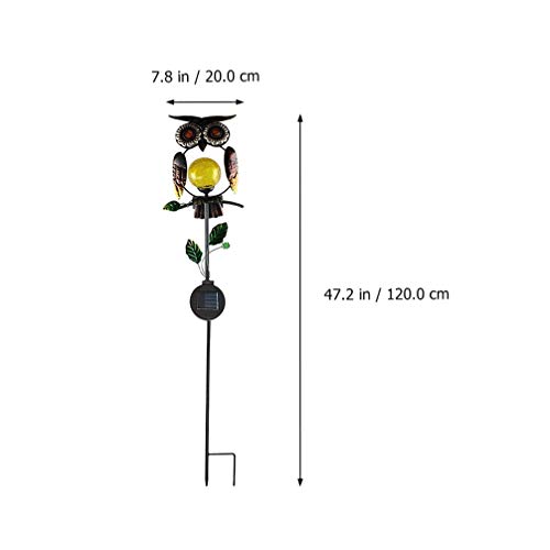 Mobestech Coruja Luzes da Estaca Estaca Luz Solar Ao Ar Livre Quintal Jardim Lâmpada Decorativa De M
