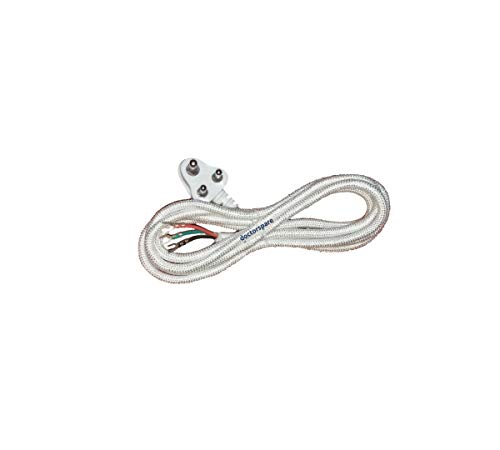 doctorspare Electric Iron Cable Cord, 3 Yard Size(White, Cotton)