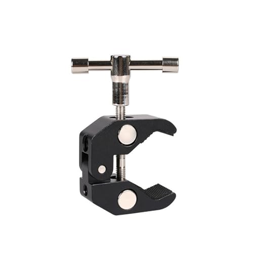 Morsetto Super Clamp,Kameras Super Clamps,Magic Arm Clamp con Filettatura 1/4 e 3/8,Morsetto per Treppiede a Testa Sferica per Fotocamere Accessori per Fotografia/Video/Audio