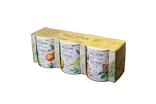 Maison Taillefer - Trio Thé Vert Aromatisé en vrac 3x 60g