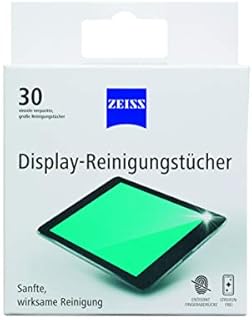 ZEISS Chusteczki do czyszczenia wyświetlacza 30 szt. bez alkoholu i amoniaku, do czyszczenia tabletów