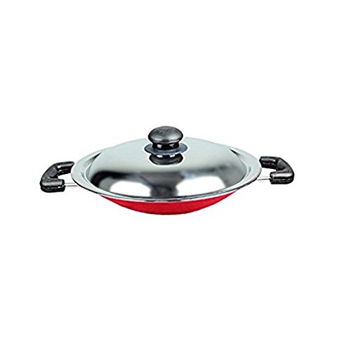 Jonty Nonstick Appachetty (Black, 20 cm Outer Dia)